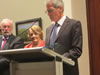Ken Jolley, Libby and John Oldmeadow at the Dromkeen Medal presentation